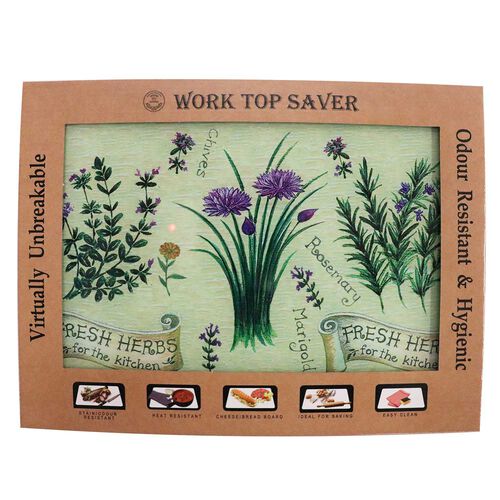 Dyme Glass Bench Saver - Fresh Herbs